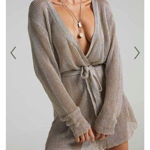LIONESS - TAKE ME TO RIO MINI DRESS IN GOLD XS
